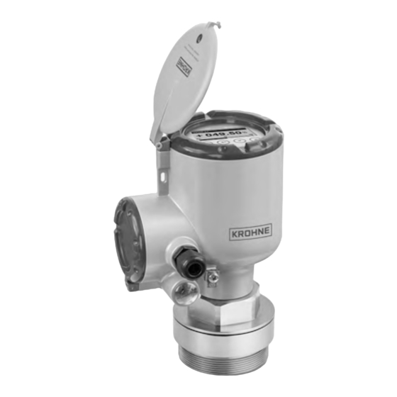 KROHNE OPTIWAVE 6500 C Manuel De Référence