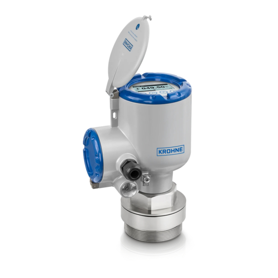 KROHNE OPTIWAVE 6500 C Notice Technique