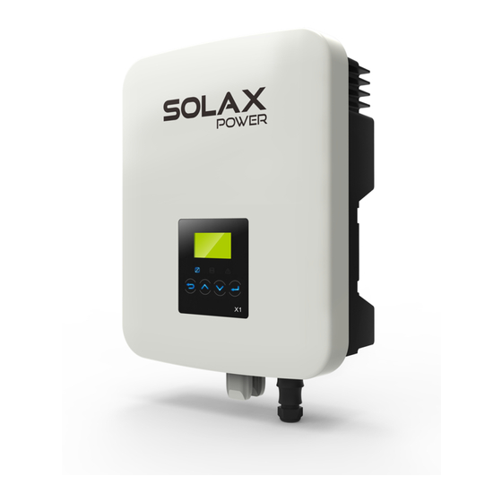 SolaX Power X1-3.0-T-D Manuel D'utilisation