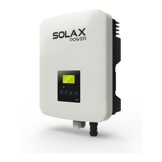 SolaX Power X1-3.0-T-D Manuels