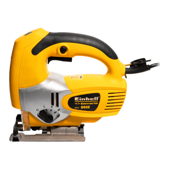 EINHELL Bavaria BPS 800 E Instructions De Service