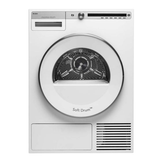 Asko T409HS.W Notice D'utilisation