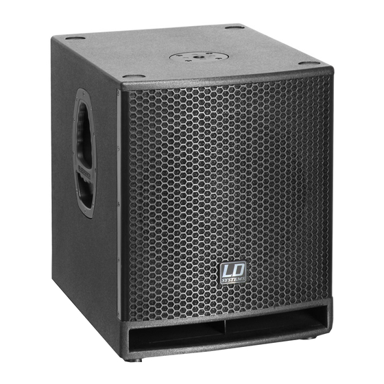 LD Systems LD STINGER SUB G2 Série Manuel D'utilisation