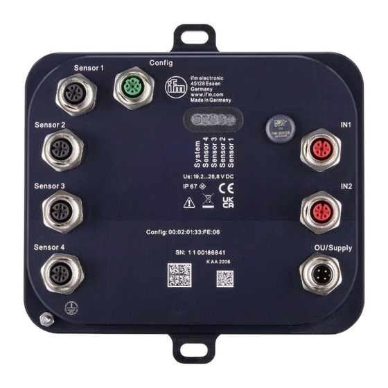 IFM VSE903 Notice D'utilisation