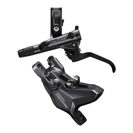 Shimano Deore BR-M6100 Manuel Du Revendeur