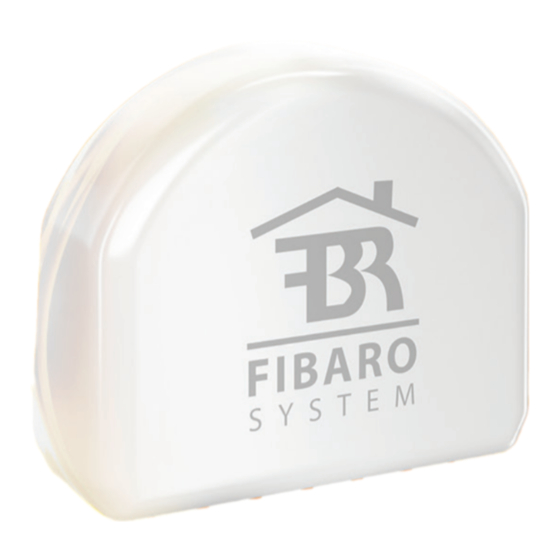 FIBARO SINGLE SWITCH Guide Rapide