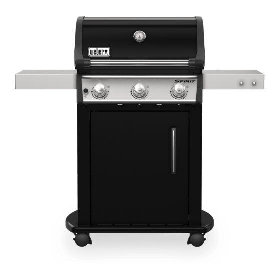 Weber E-315 GBS Manuels