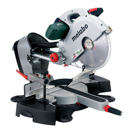 Metabo KGS 254 Plus Notice Originale