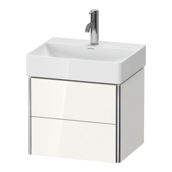 DURAVIT XSquare XS 4305 Notice De Montage