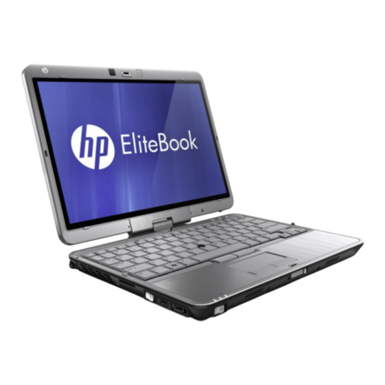 HP EliteBook 2760P Mise En Route