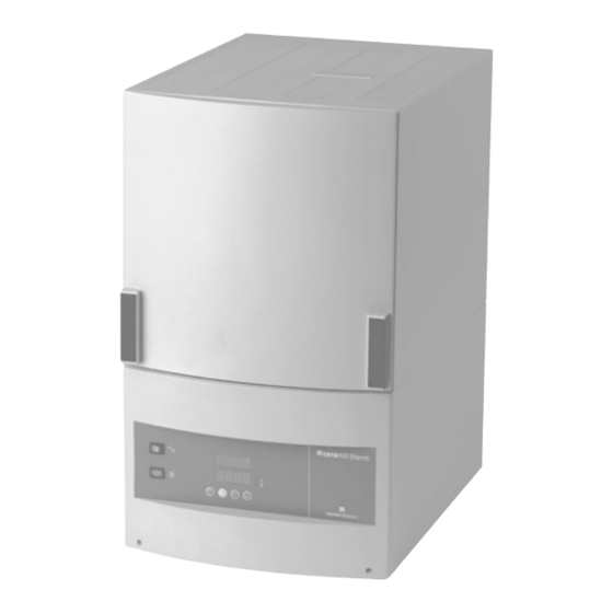 Amann Girrbach ceramill therm Mode De Fonctionnement