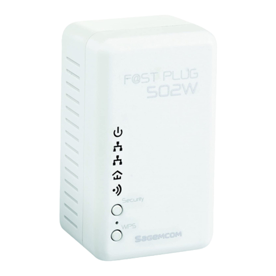 SAGEMCOM FAST PLUG 502W Guide D'installation Rapide