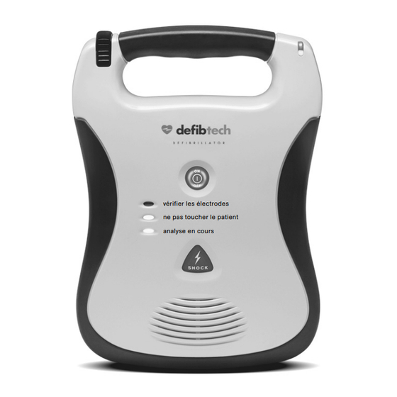 Defibtech DDU-100 Manuel De L'utilisateur