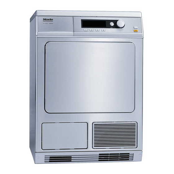 Miele professional PT 7135 C Plus Notice D'installation