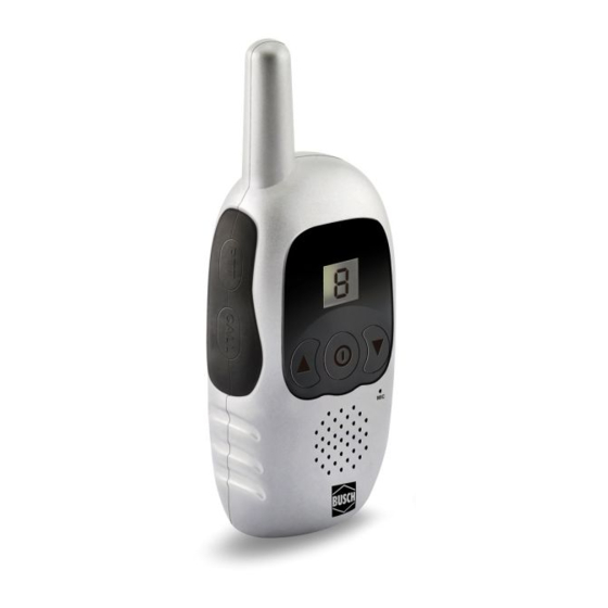 BUSCH WALKIE TALKIE FUN Manuel D'utilisation