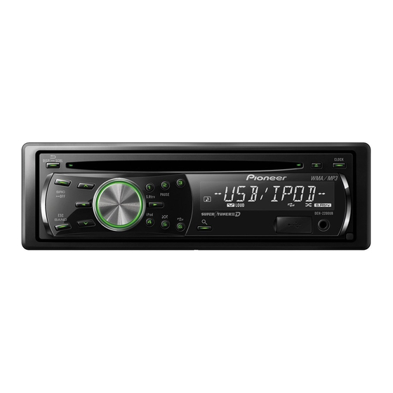 Pioneer DEH-2200UB Mode D'emploi