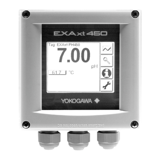 YOKOGAWA EXA xt 450 Manuel D'instructions