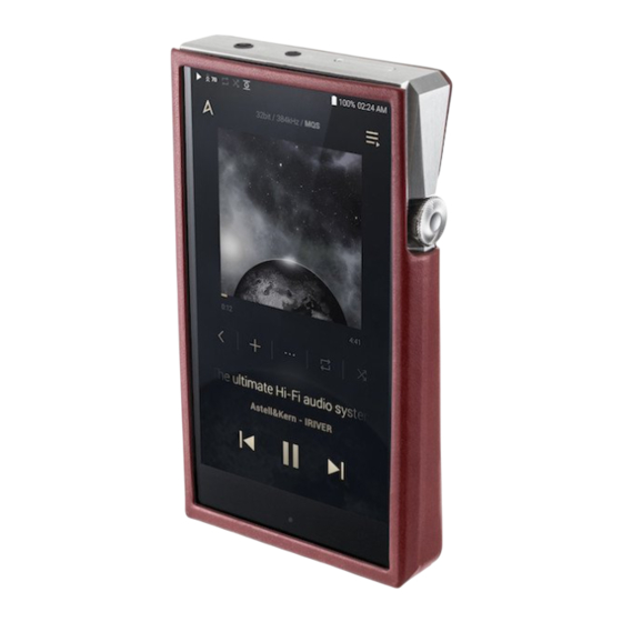 iriver Astell&Kern SP1000 Guide De L'utilisateur