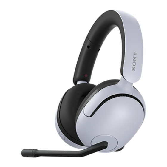 Sony INZONE H5 Guide D'aide