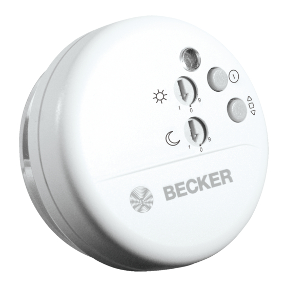 Becker Centronic SensorControl SC431-II Notice De Montage Et D'utilisation