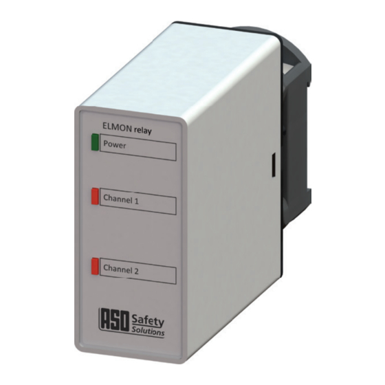 ASO Safety Solutions ELMON relay 32-242 Manuels