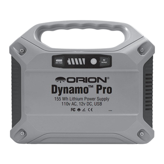 Orion Dynamo Pro 155Wh Mode D'emploi