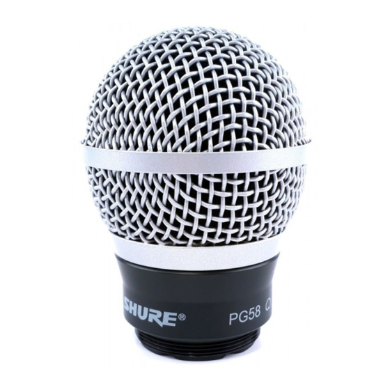 Shure RPW110 Manuel D'installation