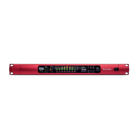 Focusrite RedNet MP8R Mode D'emploi