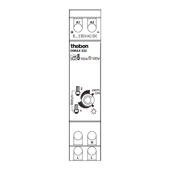 Theben DIMAX 532 Notice De Montage Et D'utilisation