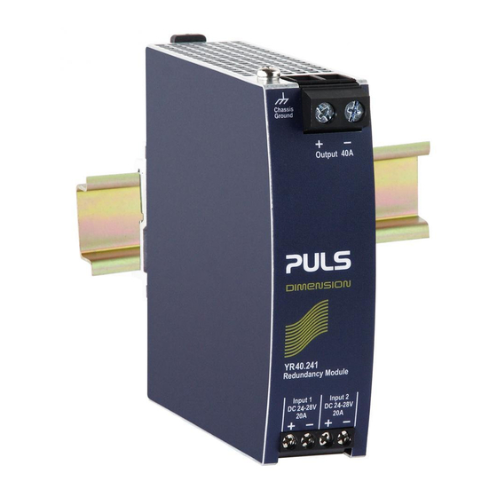 Puls YR40.241 Manuel D'installation