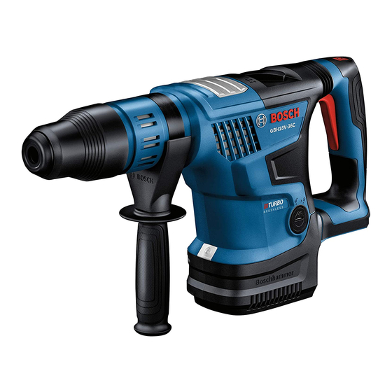 Bosch GBH18V-36C Consignes D'utilisation