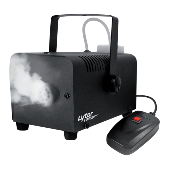 Lytor FOGGER 400W Notice D'utilisation