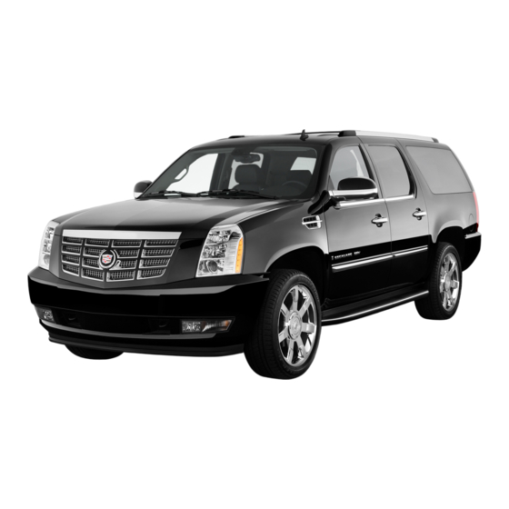 Cadillac Escalade ESV 2011 Manuels