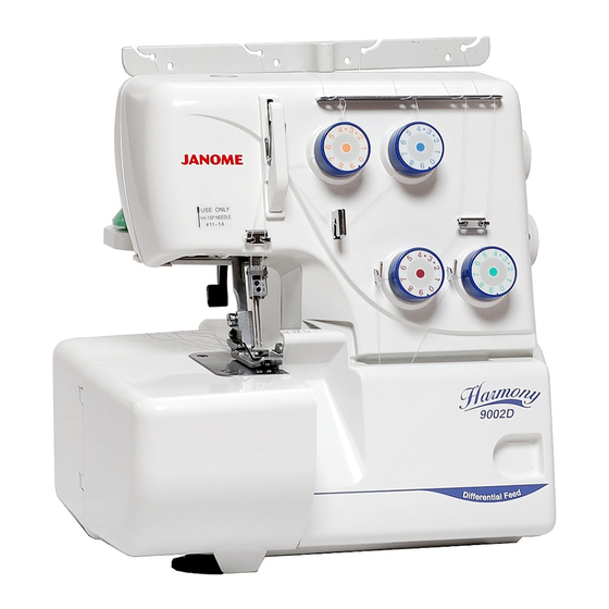 Janome 9002D Livret D'instructions