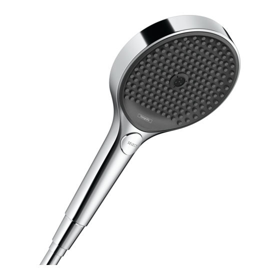 Hansgrohe Rainfinity 130 3jet 26864 1 Serie Instructions De Montage / Mode D'emploi / Garantie