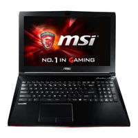 MSI Gaming GP62 6QE-810FR Mode D'emploi