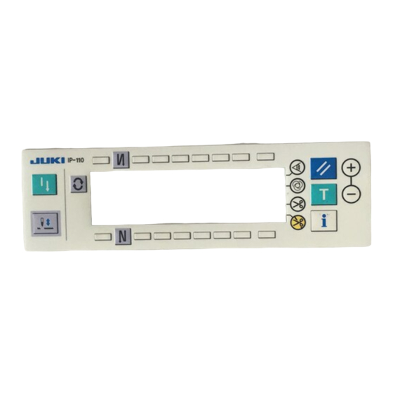 JUKI IP-110 Type F Manuel D'utilisation