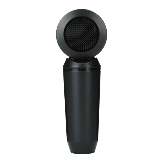 Shure PGA181 Guide De L'utilisateur