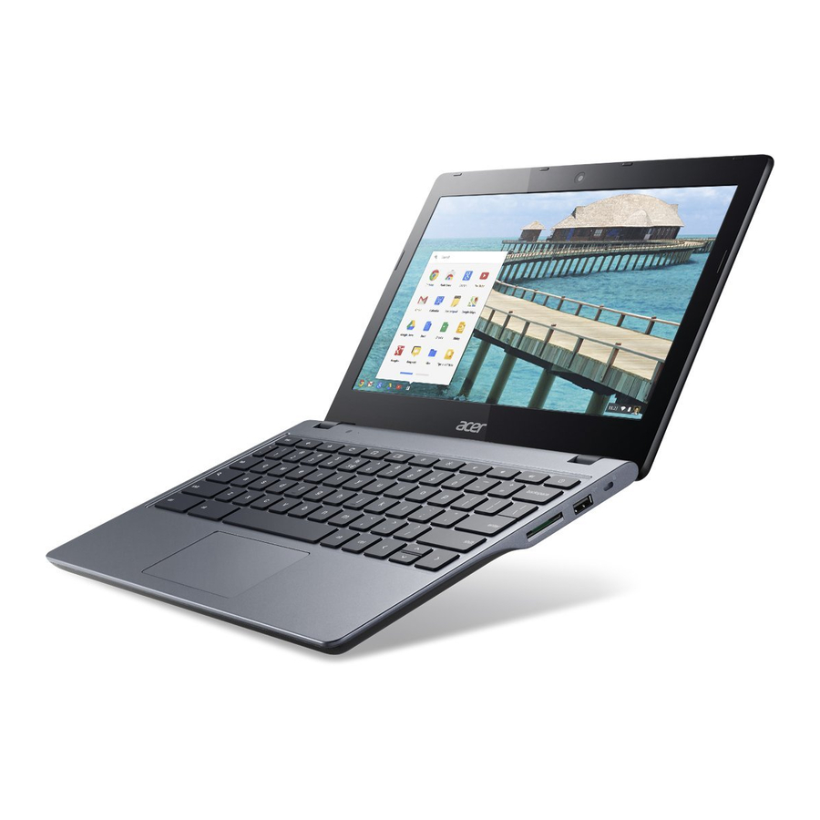 Acer C720 Chromebook Manuel D'utilisation