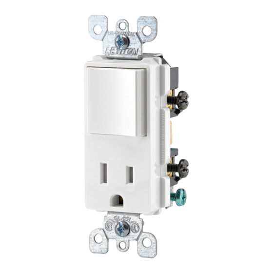 Leviton decora T5625 Mode D'emploi