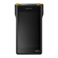 Sony Walkman NW-WM1A Mode D'emploi