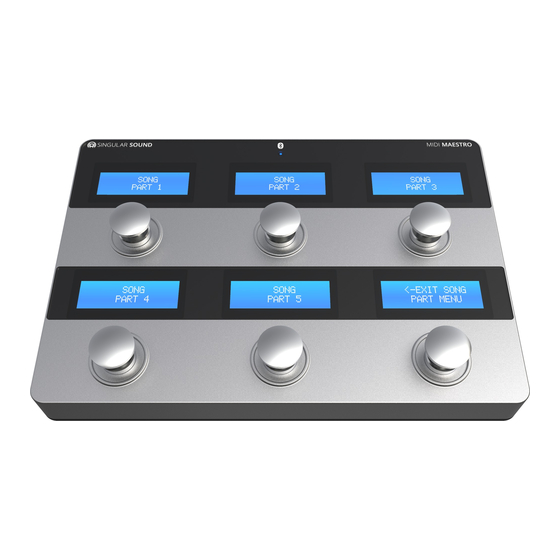Singular Sound MIDI MAESTRO Première Utilisation