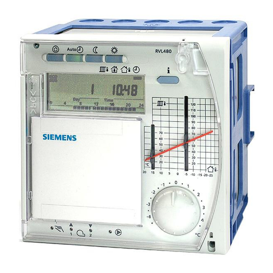 Siemens RVL480 Mode D'emploi