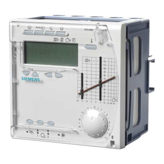 Siemens RVL480 Instructions D'installation