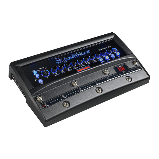 Hughes & Kettner Black Spirit 200 Mode D'emploi