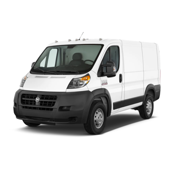 Dodge RAM Promaster 2014 Guide De L'automobiliste