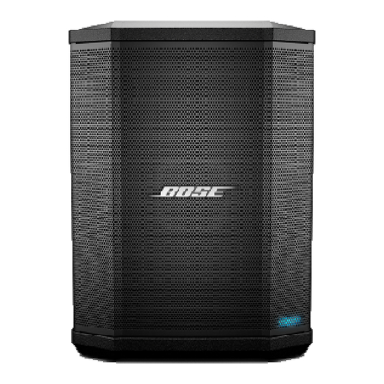 Bose S1 Mise En Service