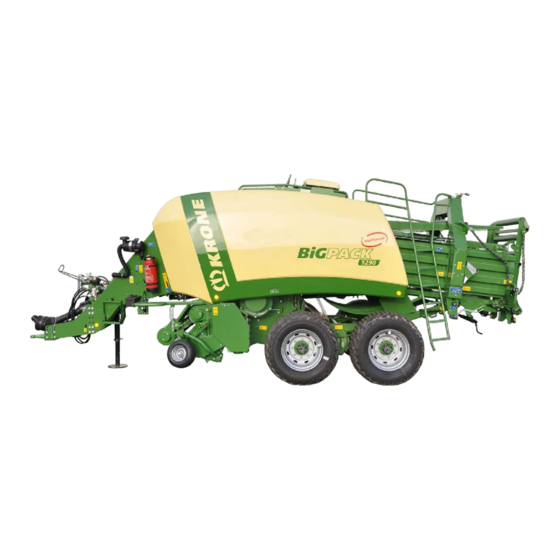 Krone BiG Pack 1290 Manuels