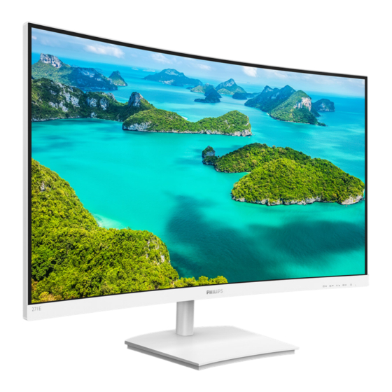 Philips 271E1CA/00 Manuel D'utilisation