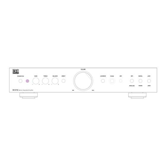 BC Acoustique EX212 Mode D'emploi